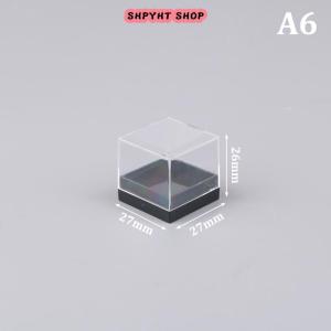 【BUY 1 TAKE 1】 1Pc Storage Boxes Lids Display Coin Clear Container Specimen Mini Square Cube Acrylic Case Rough Mineral Standard