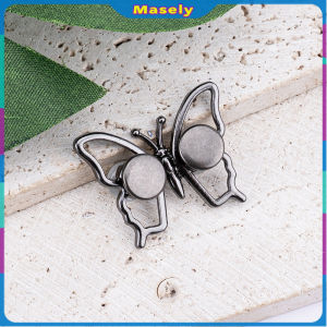 Masely Butterfly Waist Buckle No‑Sew Waist Tightener Adjustable Pants Waist Clip Decor Clothing Accessory