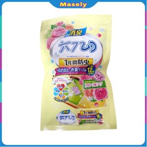 Masely ‌Rose Scented Camphor Balls 12pcs Deodorant Moth Repellent&Closet Freshener For Clothes Storage