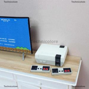 [COD] Technicolore 3pcs Set 1 12 Dollhouse Mini Game Console Miniature Game Handle Model Hand Puppet Doll Accessories Home DIY Decoration