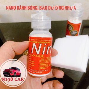 Nano Đánh Bóng Phục Hồi Nhựa Nhám Như Mới Bóng Đồ Da Bóng Lốp Xe Chai 60ml