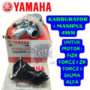 KARBURATOR YAMAHA KODE 4WH + MANIPUL 4WH UNTUK MOTOR F1ZR FORCE 1 ZR FORCE 1 SIGMA ALFA ORI 100% YGP