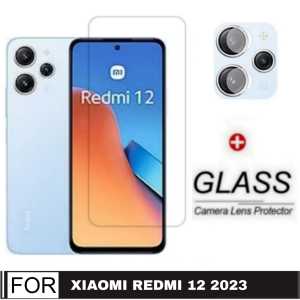 PROMO PAKET 2 INC 1 Tempered Glass XIAOMI REDMI 12 2023 / REDMI 10A 2022 Anti gores Kaca Pengiriman Cepat