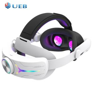 Adjustable RGB Head Strap 12000mAh Battery Extend VR Playtime Head Band Head Strap Headband for Meta Quest 3S VR Headset