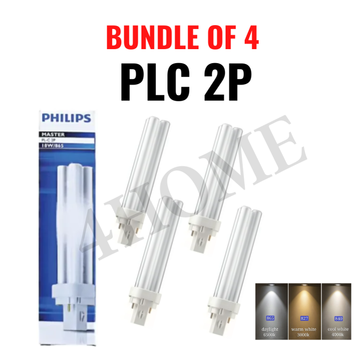 Bundle Set Philips Master PL-C PLC 2Pin 2P 13W 18W 827 840 865 GSE