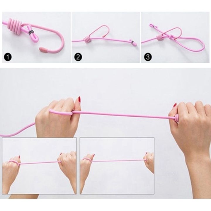 Retractable Clothes Drying Rack Rope with 12 Clips Portable Clothesline ...