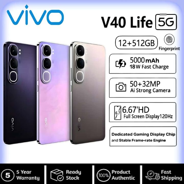 🔥𝟐.𝟐 𝐅𝐈𝐍𝐀𝐋 𝐃𝐄𝐀𝐋𝐒🔥 Vivo V40 Lite 5G Smartphone 16GB RAM + 512GB ROM 6.67 ...