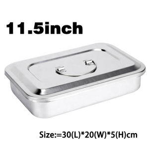 Stainless Steel Dental Instrument Tray Medical Instrument Tray Steriliser Container Tray