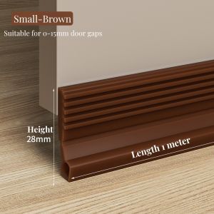 Sangat lembut Satu sisi strip segel pintu dengan Celah pintu Strip silikon Isolasi Suara 100cm