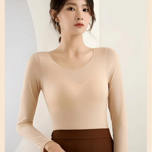 เสื้อชั้นในอุ่น  ให้ความร้อนด้วยตนเอง   เสื้อลองจอนบาง  ผ้าโปร่ง  ละเอียดอ่อน แนบสนิทกับผิว