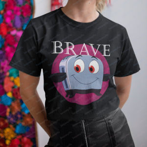 [Local Stock] HBESTY  Brave Little Toaster Cotton T-Shirt 90s Nostalgia Be Brave Inspirational Shirt for Encouragement and Courage Be Strong Shirt