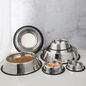 Pet Bowl Cat Bowl Dog Bowl Food Bowl Water Bowl Stainless Steel Non-slip Bowl