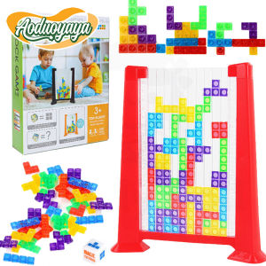 Aoduoyaya Tetris Block Puzzle Tetris Color Puzzle 3D Building Blocks Puzzle Game Teka-Teki Kotak Rusia 俄罗斯方块拼图