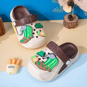 INFANTS [18-23] SUMMER KIDS WITH JIBBITZ DESIG SLIPPER SANDALS FOR BOYS KIDS