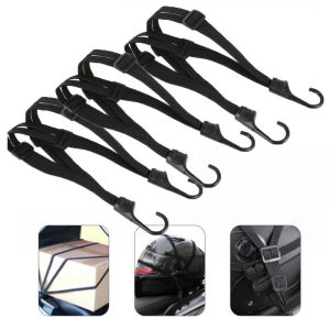 Motorcycle Elastic Helmet Strap Rope Motor Multi-purpose Luggage Fixing Rope With Hooks Aadjustable Bike Rope 摩托车绑带绳