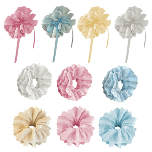 Oversized Lace Scrunchies Hair Bun Scrunchy Lady Hair Styling Flower Accessories