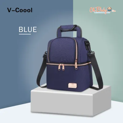V-Coool Deluxe Gold Zip Premium Cooler Bag | Oh Baby Store