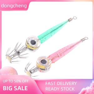 dongcheng เหยื่อตกปลาไฟ LED ทะเลลึกเรืองแสงปลาหมึกตกปลาอุปกรณ์ตกปลา