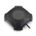 360 Degree Microphone Table Conference Meeting Studio Mikrofon PC Komputer Smartphone Laptop Tablet Notebook Video Call Whatsapp Belajar Kerja Online Zoom Mic Mikrofon Condenser Meja Podcast Youtube Live Streaming Noise Reduction s9883 - Black. 