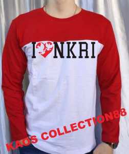 KAOS MERAH PUTIH/KAOS LENGAN PANJANG/KAOS FASHION/KAOS KATUN PREMIUM/HUT 79/1945/ INDONESIA MERDEKA /015