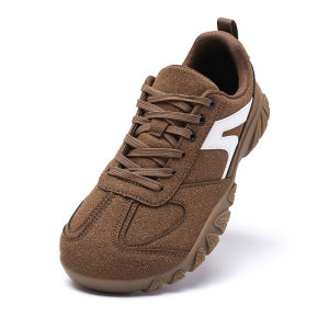 RUCHI Men Sneakers Wide Toe Women Hiking Shoes Breathable Suede Casual Sneakers Anti Slip Wear-resistant Outdoor Daily Walking Shoes Big Size 46 47 48