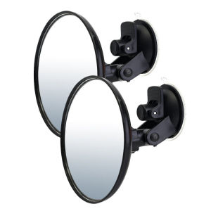360° Rotation Wide-Angle Rearview Convex Mirror Suction Cup No Blind Spot Large Field Of View Reflector