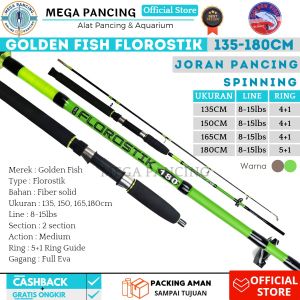 Joran Pancing Golden Fish Florostik 135 150 165 180 cm Fiber Solid