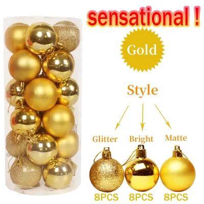 Big Size Shiny Matte Christmas Balls Set On Sale Seasonal Ornament Traditional Xmas Decorations