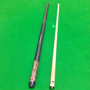 Maple Leaf Nine Ball Cue 1/2 Double Section Maple Wood Billiard Cue Big Head Chinese Style Black Eight-Section Pool Cue Fancy Nine Ball Cue