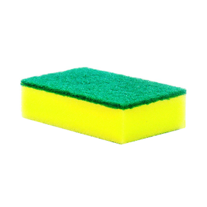 Heavy Duty Kitchen Cleaning Sponge With Double Scrub Surfaces For Stubborn Greases Long Lasted Dishwashing Essential