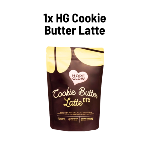LUNA AURA Hope Glow Cookie Butter Latte DTX with Prebiotics & Probiotics 8 Sachets