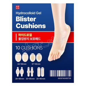 Arua Hydrogel Anti Blister Pads 1 Set 10 Cushions Waterproof Foot Heel Toe Blister Prevention Patch