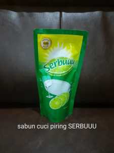 sabun cuci piring cair murah bagus SERBUUU serbu wangi jeruk nipis lemon 270ml