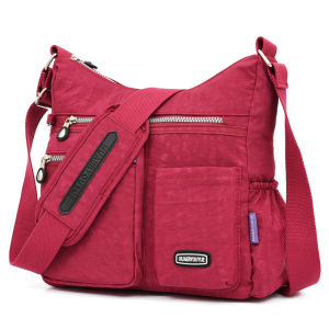 Large Capacity Women Crossbody Bag Waterproof Tote Nylon Shoulder Bag Casual Handbag Travel Messenger Bag