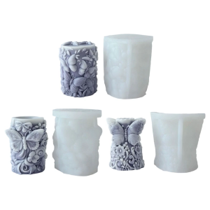 Heat Resistant Silicone Making Mould Featuring Intricate Butterfly Flower for Crafting Enthusiasts