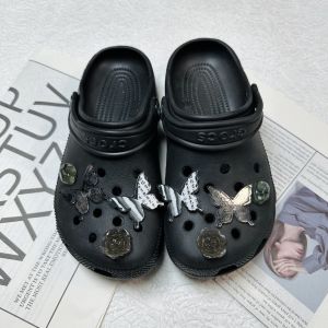 8 cái/bộ CROCS jibbitz quyến rũ Phụ Kiện Giày 3D phong cách Trung Quốc bướm khóa giày có thể tháo rời giày trang trí cho CROCS