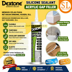Dextone Sealant Akrilik Tambal Celah Retakan Dinding Beton Nat Keramik