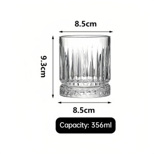Ins Style Vertical Pattern Glass Cup Juice Drink Cup Coffee Cup Water Cup Coke cup