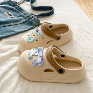 [Free Shipping] 2026 New Style Perforated Sandals Detachable For Summer Outdoor Wear Beach And Seaside EVA Cute DIY Closed-Toe Slippers