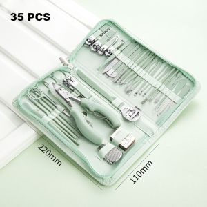 Manicure Set 35 in 1 Alat Perawatan Kuku 1 Set Isi 35 Pcs