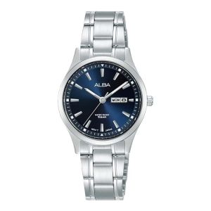 ALBA ORIGINAL - ALBA AN8051 X1 ALBA AN8051X1 Women CT - Silver - Stainless Steel - Diameter 3CM- Water Resist 50 Meter - Jamdunia / Jam dunia JD18 # Jam Tangan Wanita Jam Tangan Cewek Jam Tangan Anti Air + ALBA AN80 51 AN 80 51 X1 AN8 S003