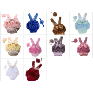 Trẻ sơ sinh phiên ảnh Đầm ren Headband Bộ kết hợp thoáng khí Polyester trẻ sơ sinh nhiếp ảnh trang phục