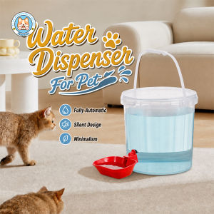 3L Gravity-Fed Pet Water Dispenser No Power Needed Easy to Clean for Cats and Dogs