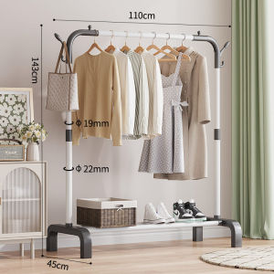 SHEEPER Samapayan hanger rack stand heavy duty floor-standing balcony clothes hanging rack home bedroom storage