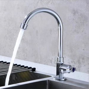 Kitchen Faucet Stainless faucets for sink kitchen stainless steel 304 Faucet Single Cold 360° Rotatable faucet Water purifier Water tap filter Kitchen Kitchen shower faucet Splash-proof faucet