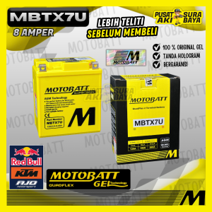 OFFICIAL MOTOBATT GEL MBTX7U 8 AH ORIGINAL AKI MOTOR HONDA CBR 250 CB 400 SERIES 600 SERIES