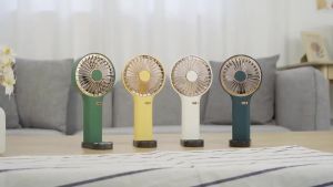 Kipas Handheld Fan Portable Mini Fan USB Rechargeable Cooling Fan 4 Modes Adjustment With Strong Wind Cooler In Summer
