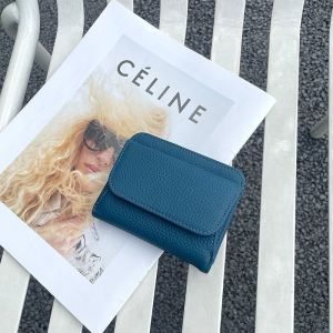 Ultra-Thin Leather Short Two-Layer Wallet Womens Easiest for Match 2023 New Arrival Pure Cowhide Coin Purse Two-in-One Small Wallet㏇0706