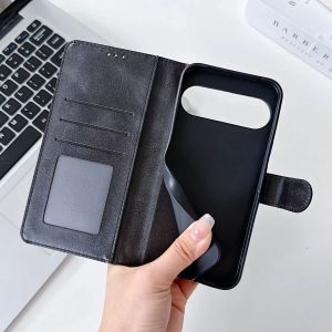 Business Flip Card Slot Wallet Case For Google Pixel 10 9 Pro XL 10A 9A 8A Luxury PU Leather Bag Holder Shockproof Phone Cover