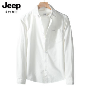 Jeep tinh thần áo nam vải to sợi tay áo dài áo sơ mi trẻ em thường nhật mỏng sọc áo sơ mi